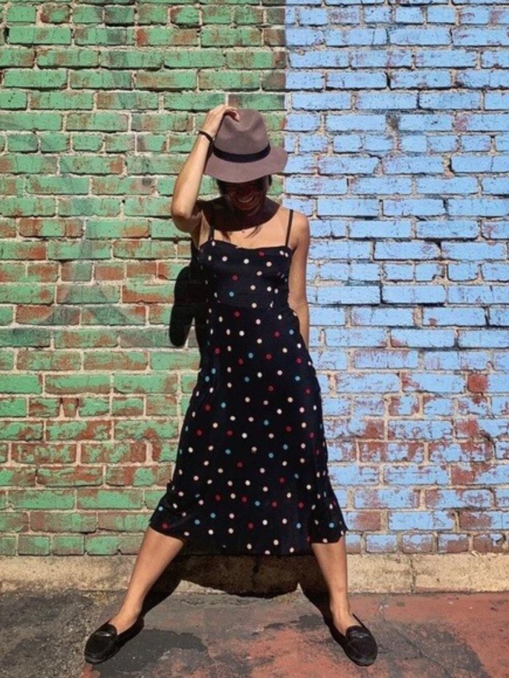 Réalisation Par The Amelia Midi Silk Dress Post Modern Black Polka Dot XS - Picture 2 of 10